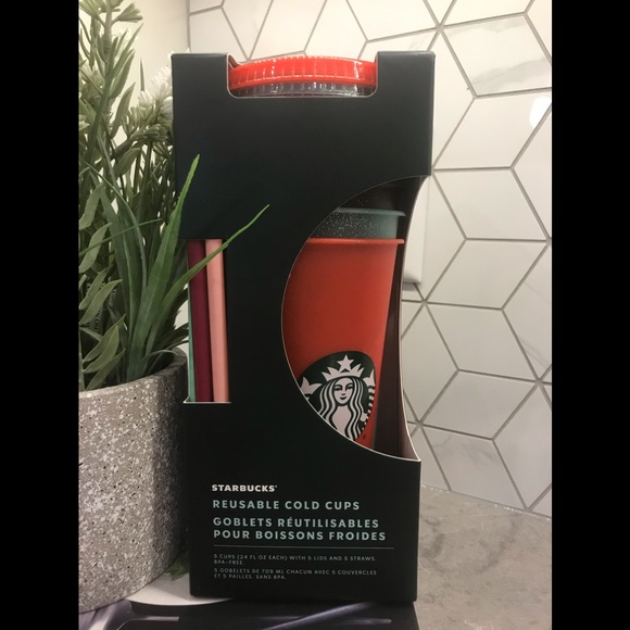 Starbucks Holiday Glitter Reusable Cold Cups - Picture 4 of 4